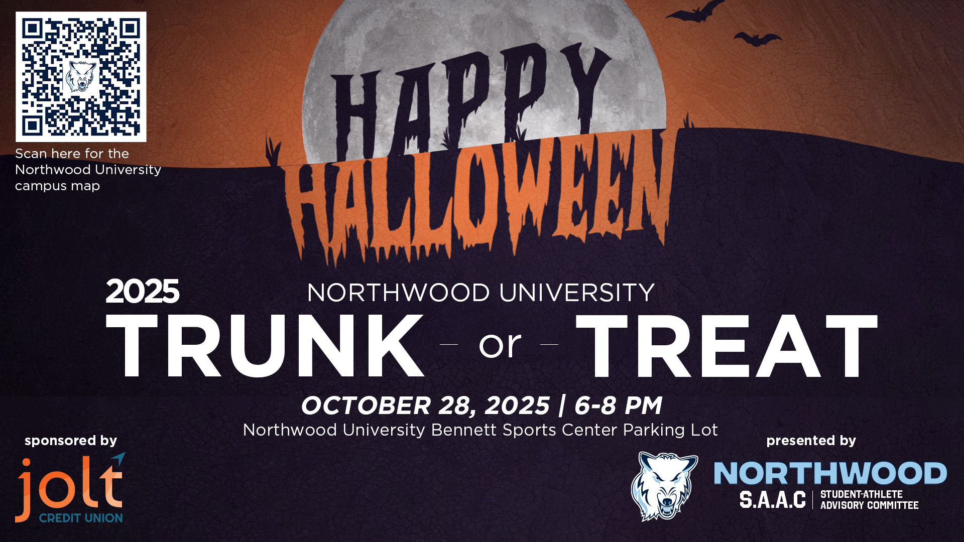 Trunk or Treat Northwood University. October 28 6-8pm